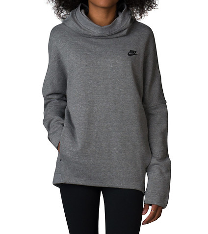 nike tech hoodie womens grey